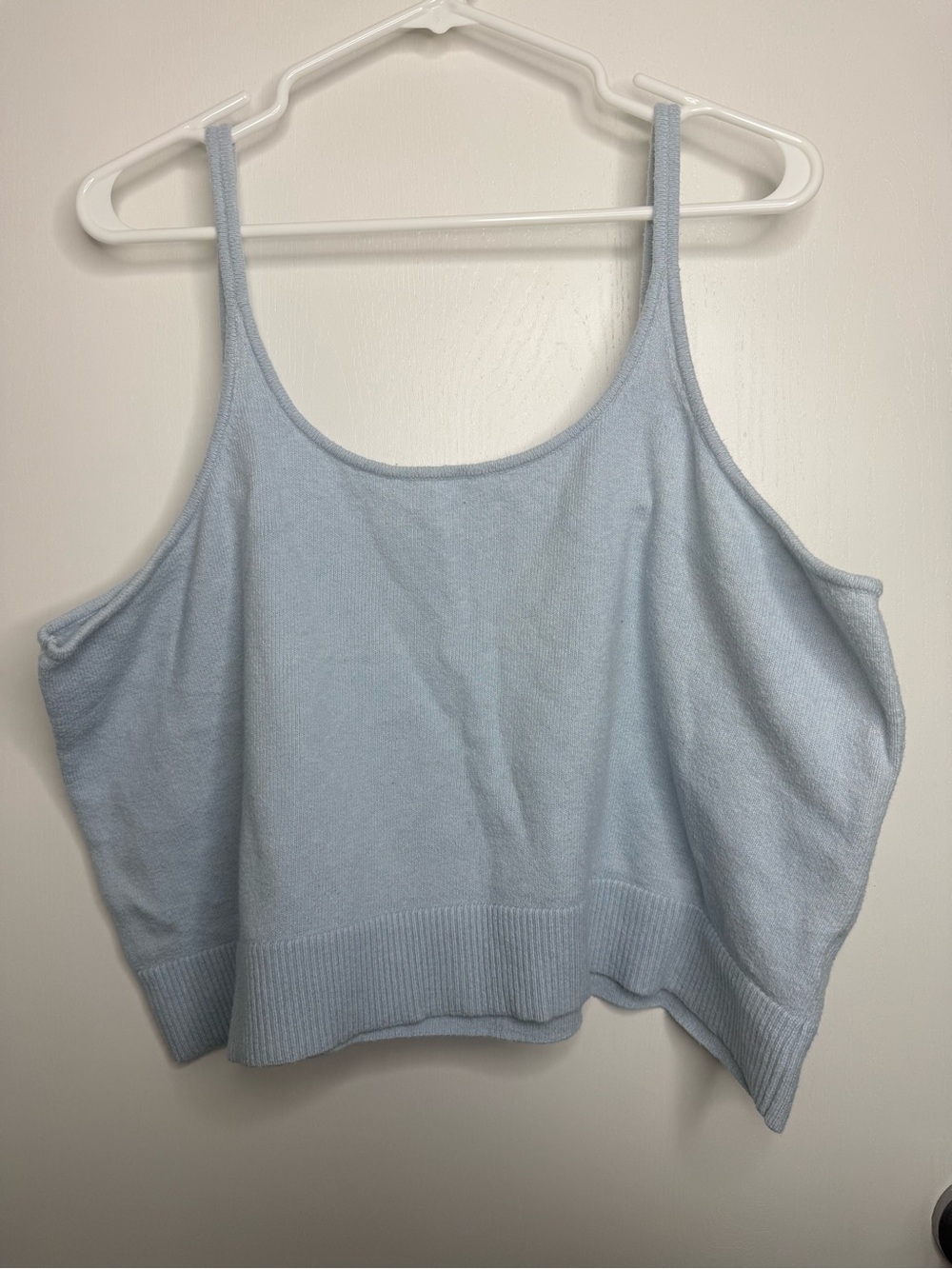 Old Navy Light Blue Women's Knit Crop Tank Top Plus Size XXL
